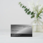 Carte de visite d'entreprise générique Black & Ste (Debout devant)