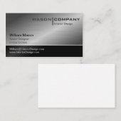 Carte de visite d'entreprise générique Black & Ste (Devant / Derrière)