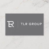 Carte de visite d'entreprise Grey (Dos)