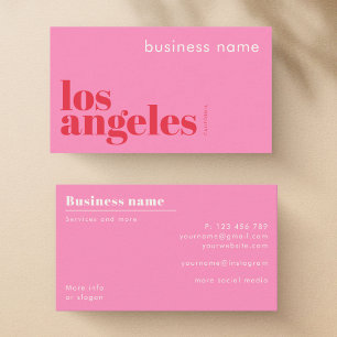 Carte de visite d'entreprise Los Angeles LA Califo