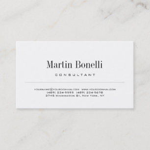 Carte de visite d'entreprise minimaliste simple mo