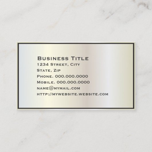 Carte de visite d'entreprise Pearlient Gradient (Dos)