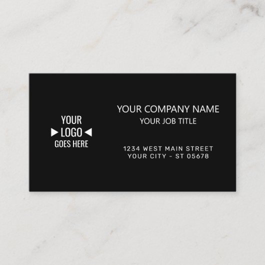 Carte de visite d'entreprise personnalisé simple a (Devant)