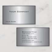 Carte de visite d'entreprise Silver Shine (Devant / Derrière)