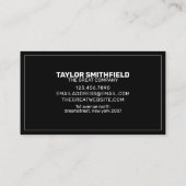 Carte de visite d'entreprise simple et géométrique (Dos)