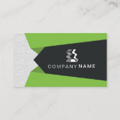 Carte de visite d'entreprise vert (Dos)