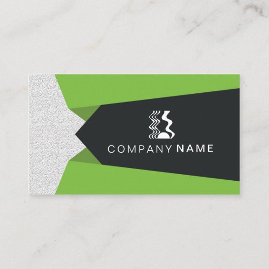 Carte de visite d'entreprise vert (Dos)