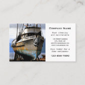 Carte de visite d'entretien de nettoyage de bateau (Devant)