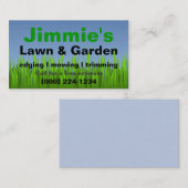 Carte de visite d'entretien de pelouse (Devant / Derrière)