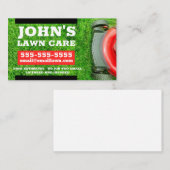 Carte de visite d'entretien de pelouse avec tondeu (Devant / Derrière)