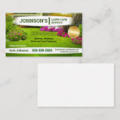 Carte de visite d'entretien de pelouse paysager (Devant / Derrière)