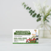 Carte de visite d'entretien de pelouse Zero Turn (Debout devant)