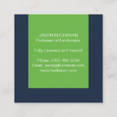 Carte de visite d'entretien et de jardinage de la  (Dos)