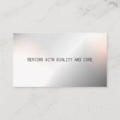 Carte de visite d'entretien et de réparation de mé (Dos)