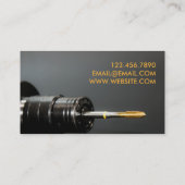 Carte de visite d'entretien manuel moderne (Dos)