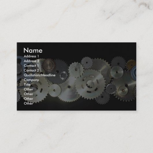 Carte De Visite Dents (Devant)