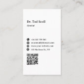 Carte De Visite Dents Blanchiment Soins dentaires Dentistesse Sant (Dos)