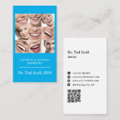 Carte De Visite Dents Blanchiment Soins dentaires Dentistesse Sant (Devant / Derrière)