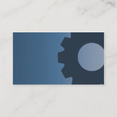 Carte De Visite Dents bleues - affaires (Dos)