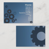 Carte De Visite Dents bleues - potelées (Devant / Derrière)