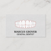 Carte De Visite Dents | Dentiste (Devant)