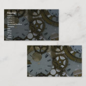 Carte De Visite Dents d'horloge en glace (Devant / Derrière)