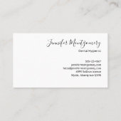 Carte De Visite Dents et outils Motif dentaire (Dos)