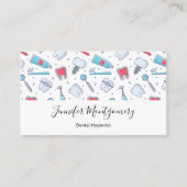 Carte De Visite Dents et outils Motif dentaire (Devant)