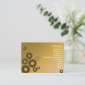 Carte De Visite Dents oranges - potelées (Debout devant)