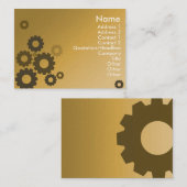 Carte De Visite Dents oranges - potelées (Devant / Derrière)