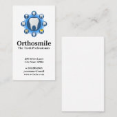 Carte De Visite Dents placés en différents stades | Dentaire (Devant / Derrière)