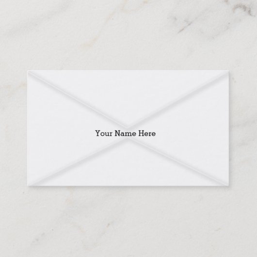Carte de visite d'enveloppe de courrier important (Dos)
