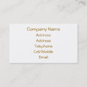 CARTE DE VISITE DÉPANNAGE (Dos)