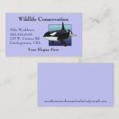 Carte de visite d'épaulard (Devant / Derrière)