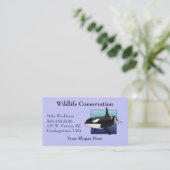 Carte de visite d'épaulard (Debout devant)