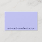 Carte de visite d'épaulard (Dos)