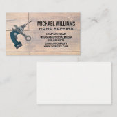 Carte De Visite Déplacement d'alimentation | Panneaux en bois (Devant / Derrière)