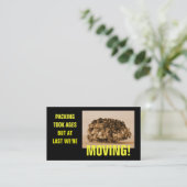 Carte De Visite Déplacement de maison drôle (Debout devant)