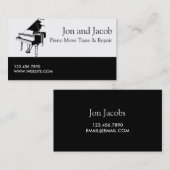 Carte De Visite Déplacement de piano et réglage Déplacement de mus (Devant / Derrière)