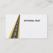 Carte De Visite Déplacement de voyage de route (Dos)