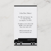 Carte De Visite Déplacement/moteurs/platine d'entreprise de (Dos)