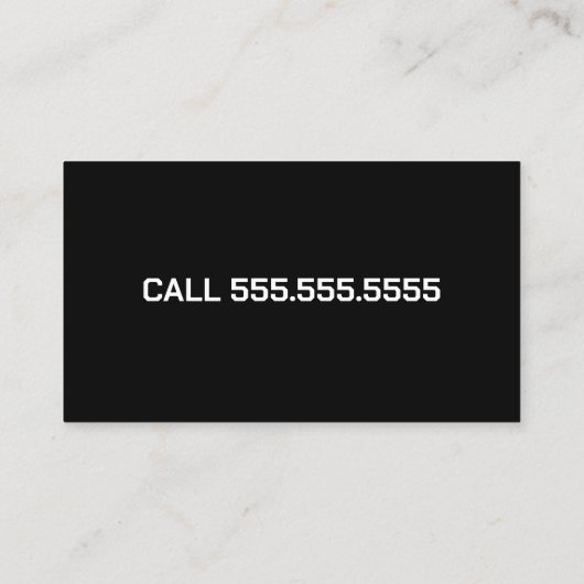 Carte De Visite Déplacements (Dos)