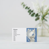 Carte de visite déplaisant de chat (Debout devant)