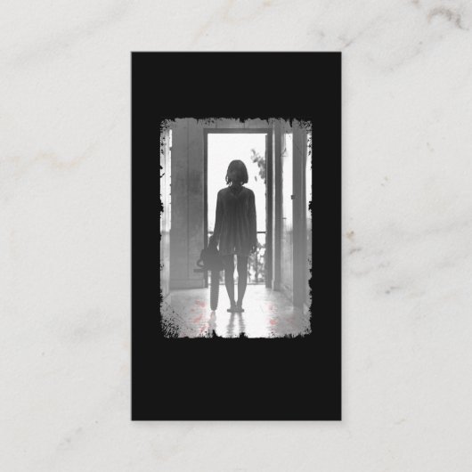 Carte De Visite Déplaisante tronçonneuse Horreur Dark Art (Devant)