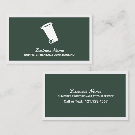 Carte De Visite Dépôt (Devant / Derrière)