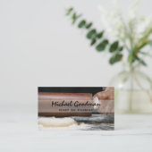 Carte De Visite Dépouille | Broche à rouleaux et farine (Debout devant)