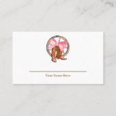 Carte De Visite Dépouille Raffle Bottes ou Bows Révélation de genr (Dos)