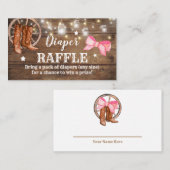 Carte De Visite Dépouille Raffle Bottes ou Bows Révélation de genr (Devant / Derrière)