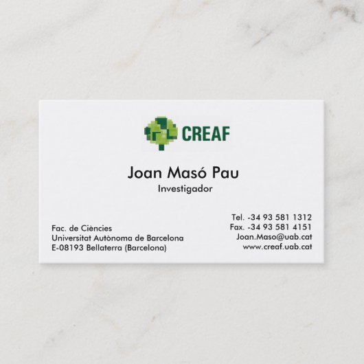 Carte de visite d'équipe de MiraMon (Devant)