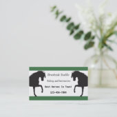 Carte de visite d'équitation (Debout devant)